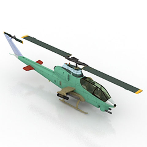 Free Helicopter AN 1 N131 3D model for 3ds Max Library Download